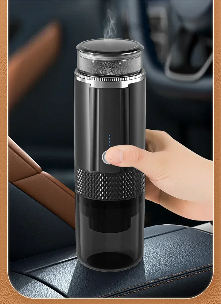 Premium Portable Electric Grind-and-Brew Coffee Maker – Compatible with Ground Coffee and K-Cup Pods