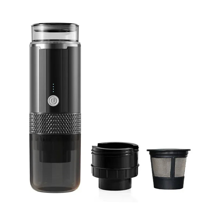 Premium Portable Electric Grind-and-Brew Coffee Maker – Compatible with Ground Coffee and K-Cup Pods