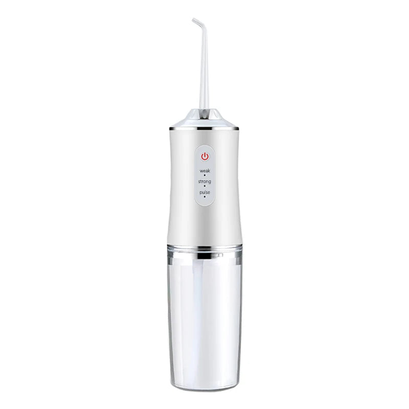 Premium Portable Electric Oral Irrigator – USB Rechargeable Water Flosser with 4 Jet Tips and 3 Cleaning Modes