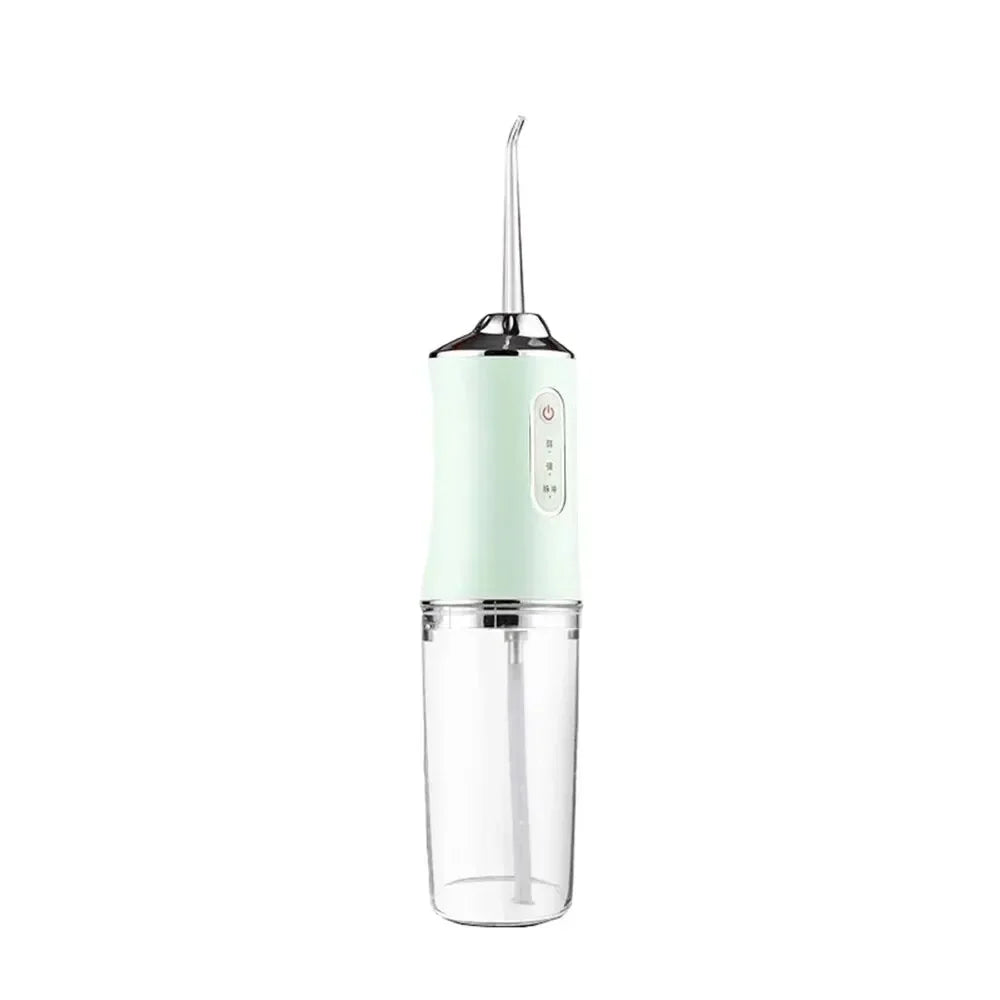 Premium Portable Electric Oral Irrigator – USB Rechargeable Water Flosser with 4 Jet Tips and 3 Cleaning Modes