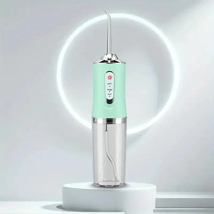 Premium Portable Electric Oral Irrigator – USB Rechargeable Water Flosser with 4 Jet Tips and 3 Cleaning Modes