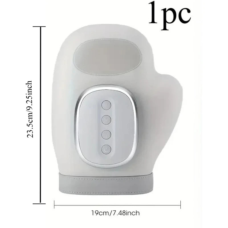 Premium Portable Heated Hand Massager – USB-Powered Heat Compression Massage Device for Hands and Wrists, Home & Office Use