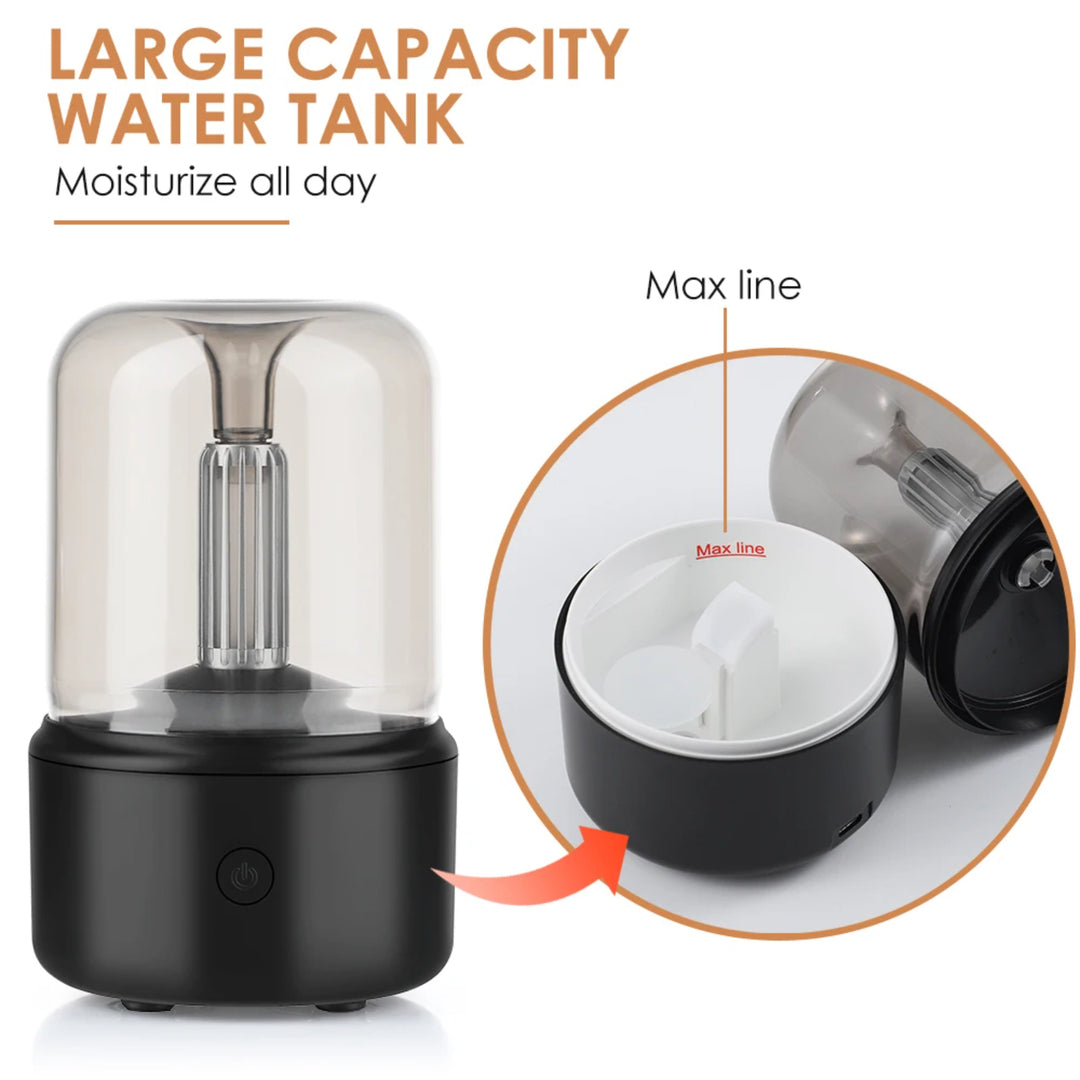 Premium Portable Mini Aroma Diffuser & USB Air Humidifier – Essential Oil Sprayer, Night Light, Cold Mist, 120ml Capacity, Safe Auto Shut-Off for Home & Gift