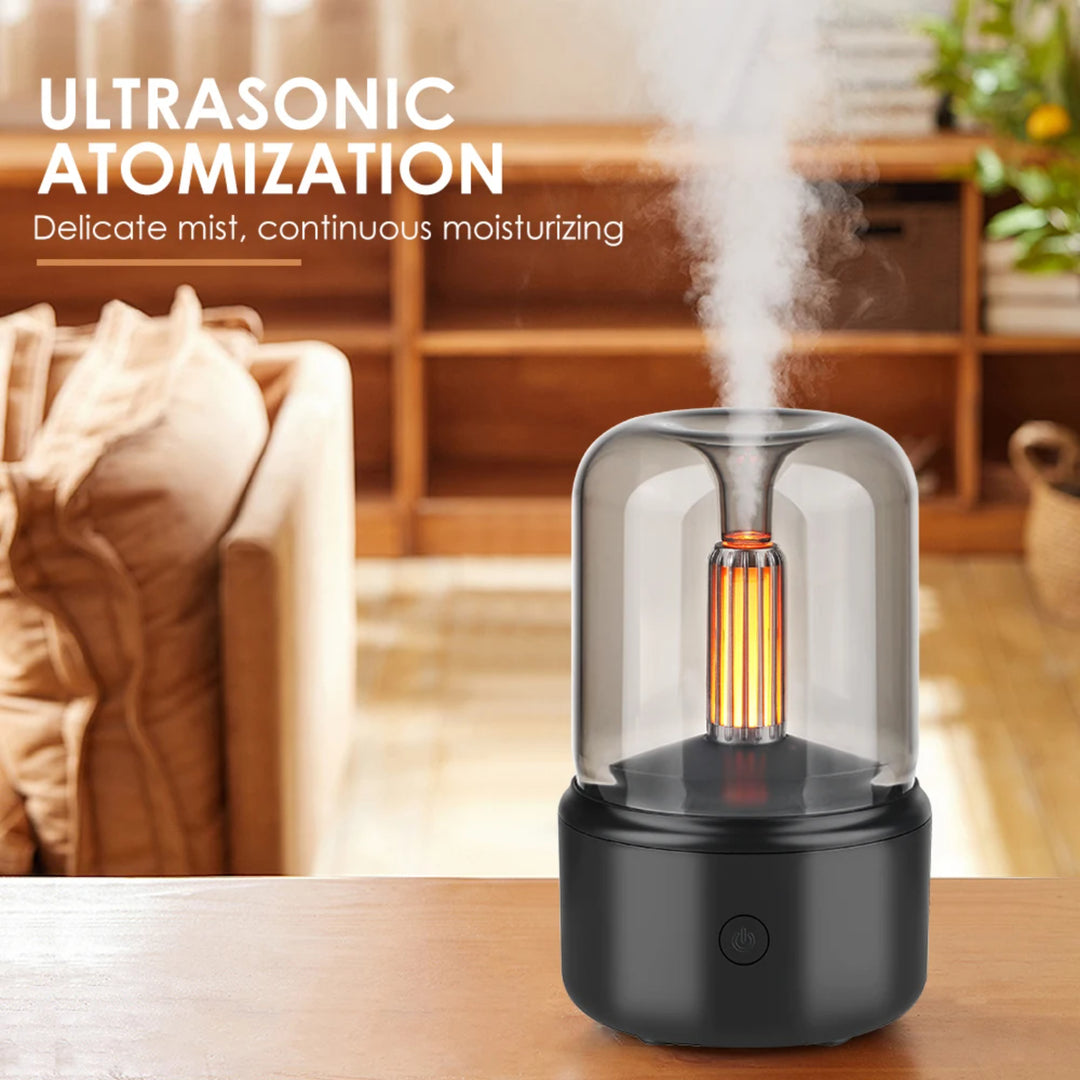Premium Portable Mini Aroma Diffuser & USB Air Humidifier – Essential Oil Sprayer, Night Light, Cold Mist, 120ml Capacity, Safe Auto Shut-Off for Home & Gift