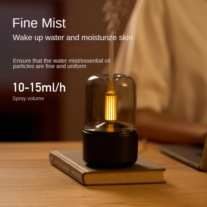 Premium Portable Mini Aroma Diffuser & USB Air Humidifier – Essential Oil Sprayer, Night Light, Cold Mist, 120ml Capacity, Safe Auto Shut-Off for Home & Gift