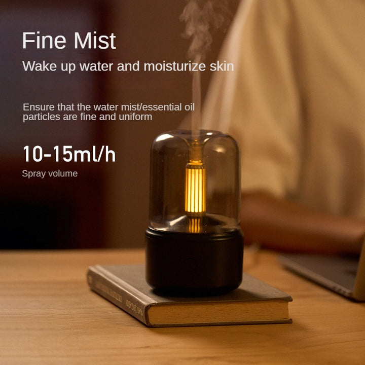 Premium Portable Mini Aroma Diffuser & USB Air Humidifier – Essential Oil Sprayer, Night Light, Cold Mist, 120ml Capacity, Safe Auto Shut-Off for Home & Gift