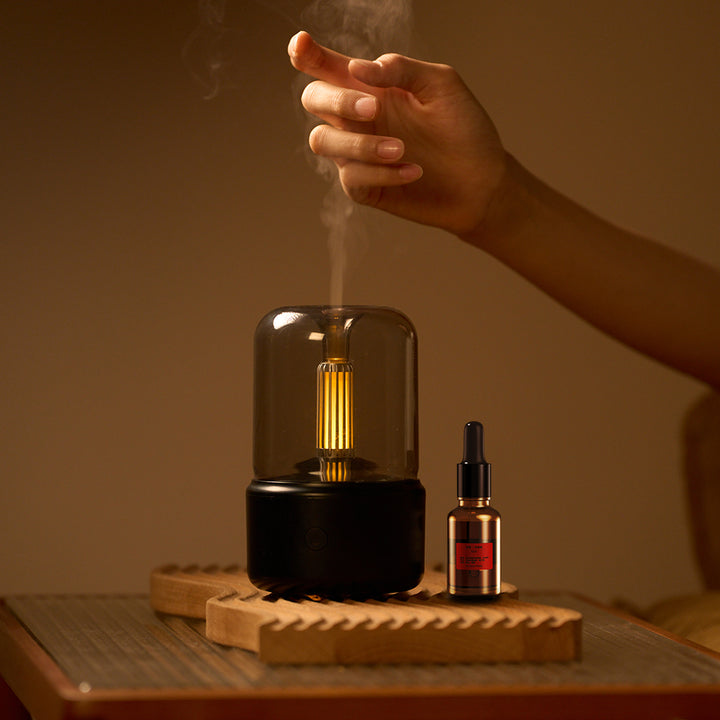 Premium Portable Mini Aroma Diffuser & USB Air Humidifier – Essential Oil Sprayer, Night Light, Cold Mist, 120ml Capacity, Safe Auto Shut-Off for Home & Gift