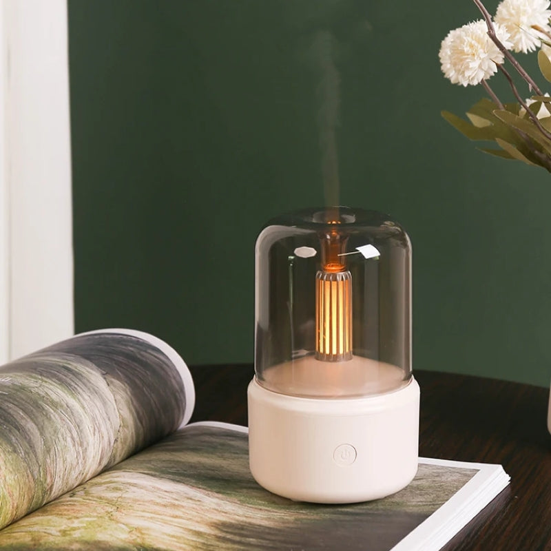 Premium Portable Mini Aroma Diffuser & USB Air Humidifier – Essential Oil Sprayer, Night Light, Cold Mist, 120ml Capacity, Safe Auto Shut-Off for Home & Gift
