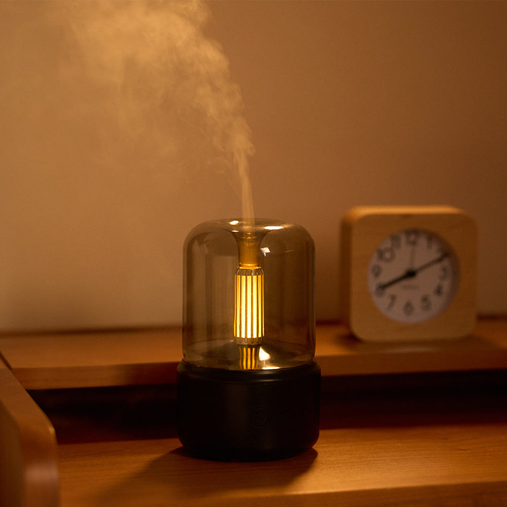 Premium Portable Mini Aroma Diffuser & USB Air Humidifier – Essential Oil Sprayer, Night Light, Cold Mist, 120ml Capacity, Safe Auto Shut-Off for Home & Gift