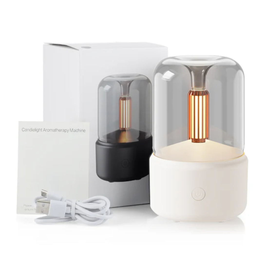 Premium Portable Mini Aroma Diffuser & USB Air Humidifier – Essential Oil Sprayer, Night Light, Cold Mist, 120ml Capacity, Safe Auto Shut-Off for Home & Gift