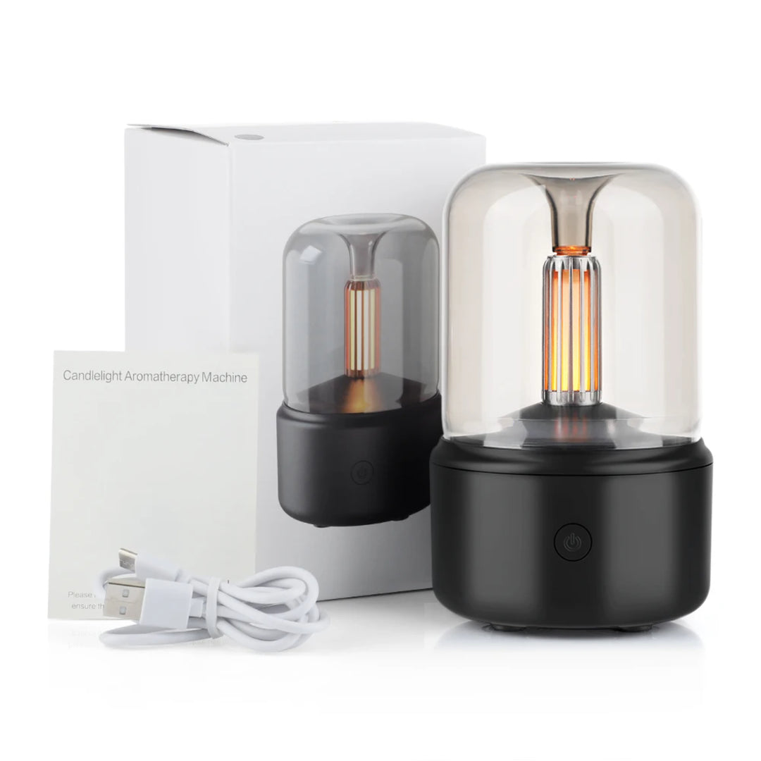 Premium Portable Mini Aroma Diffuser & USB Air Humidifier – Essential Oil Sprayer, Night Light, Cold Mist, 120ml Capacity, Safe Auto Shut-Off for Home & Gift