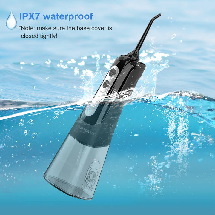 Premium Portable Oral Irrigator – Rechargeable Dental Water Flosser with 300ml Tank, Multiple Nozzles, Waterproof Design for Everyday Oral Care