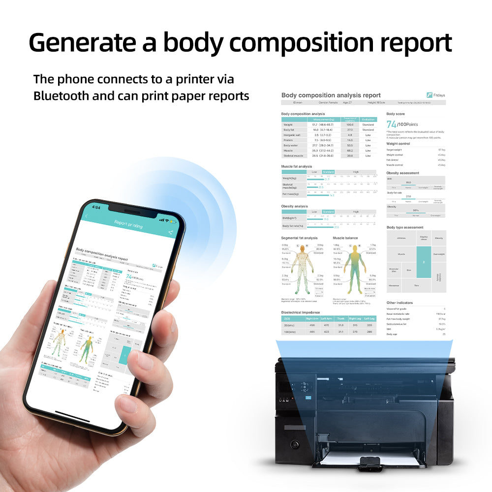Premium Professional Smart Body Fat Scale – 8 Electrodes Body Composition Analyzer, Bioimpedance Technology, Accurate Weight Loss and Fitness Tracking, Perfect for Home Use
