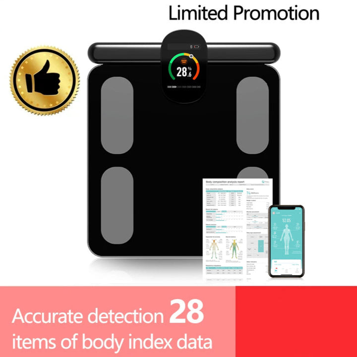 Premium Professional Smart Body Fat Scale – 8 Electrodes Body Composition Analyzer, Bioimpedance Technology, Accurate Weight Loss and Fitness Tracking, Perfect for Home Use
