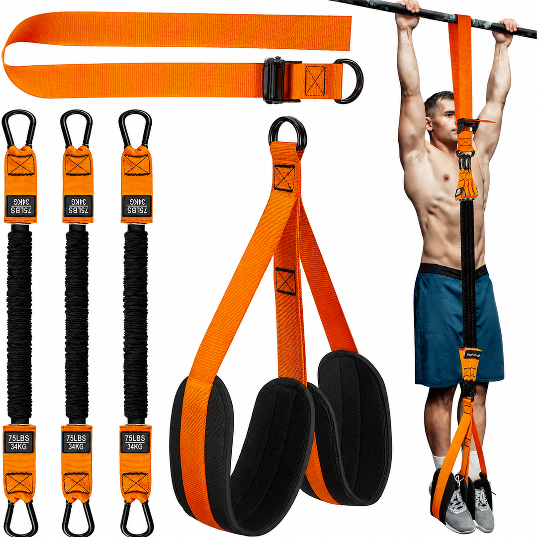 Premium Pull-up Assistance Bands for Fitness Training – Elastic Resistance Bands with Steel Buckle for Home Workout, Adjustable Pull-up Support for Upper Body Strength