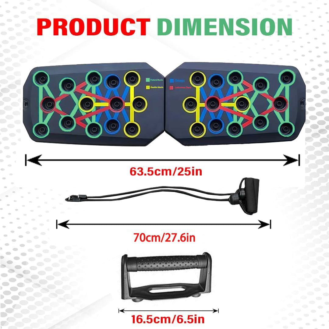 Premium Push-up Board Set – Portable Multifunctional Fitness Equipment for Chest, Abs, Arms & Back Training, Foldable, Adjustable Angles, Non-slip Handles for Total Body Strength