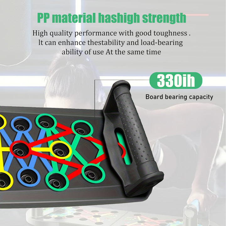 Premium Push-up Board Set – Portable Multifunctional Fitness Equipment for Chest, Abs, Arms & Back Training, Foldable, Adjustable Angles, Non-slip Handles for Total Body Strength