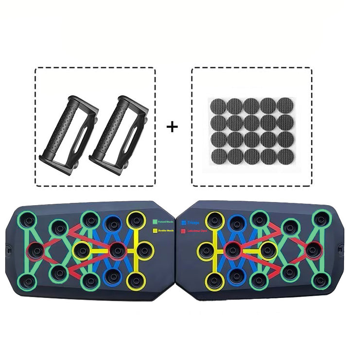 Premium Push-up Board Set – Portable Multifunctional Fitness Equipment for Chest, Abs, Arms & Back Training, Foldable, Adjustable Angles, Non-slip Handles for Total Body Strength