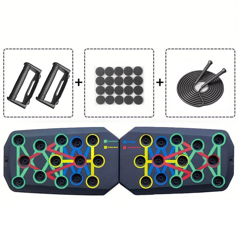 Premium Push-up Board Set – Portable Multifunctional Fitness Equipment for Chest, Abs, Arms & Back Training, Foldable, Adjustable Angles, Non-slip Handles for Total Body Strength