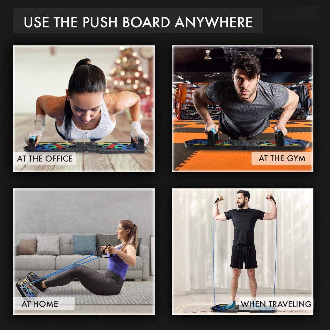 Premium Push-up Board Set – Portable Multifunctional Fitness Equipment for Chest, Abs, Arms & Back Training, Foldable, Adjustable Angles, Non-slip Handles for Total Body Strength