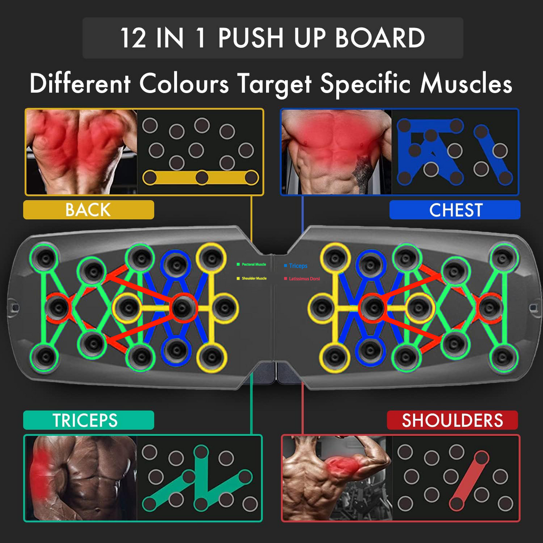 Premium Push-up Board Set – Portable Multifunctional Fitness Equipment for Chest, Abs, Arms & Back Training, Foldable, Adjustable Angles, Non-slip Handles for Total Body Strength