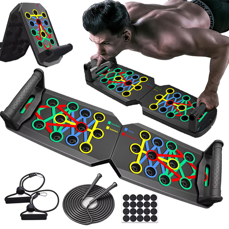 Premium Push-up Board Set – Portable Multifunctional Fitness Equipment for Chest, Abs, Arms & Back Training, Foldable, Adjustable Angles, Non-slip Handles for Total Body Strength