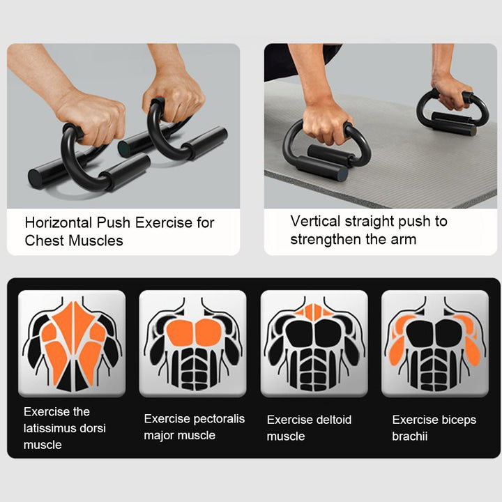 Premium Push-up Support Handles for Strength Training – Portable Exercise Equipment for Home Fitness, Ideal for Floor Workouts, Push-up Training, and Muscle Building (1 Pair)