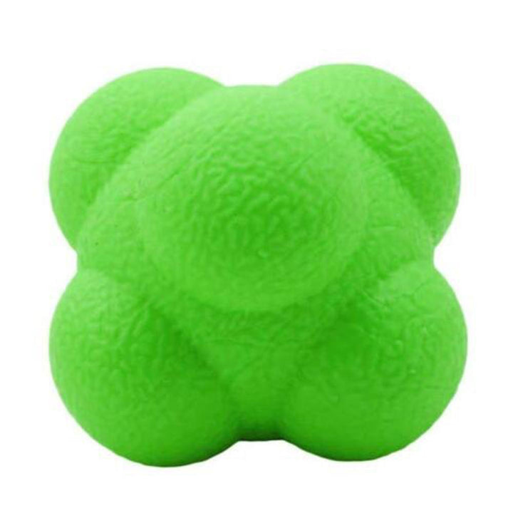 Premium Reaction Training Ball for Speed & Agility – Hexagonal Silicone Reflex Ball for Coordination & Sports Fitness Training – Solo & Partner Drills for Kids & Adults (5.5cm)