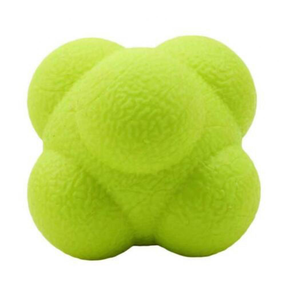 Premium Reaction Training Ball for Speed & Agility – Hexagonal Silicone Reflex Ball for Coordination & Sports Fitness Training – Solo & Partner Drills for Kids & Adults (5.5cm)