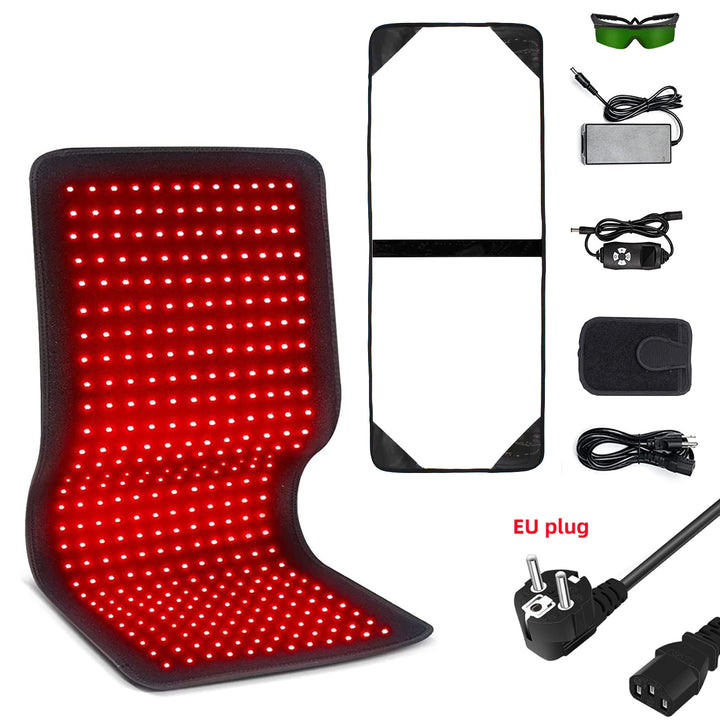 Premium Red & Infrared Therapy Belt for Body Pain Relief & Slimming – 660nm/850nm Large LED Heating Pad with 360 LEDs, Wearable Wrap for Muscle Recovery, Joint Health, and Skin Rejuvenation