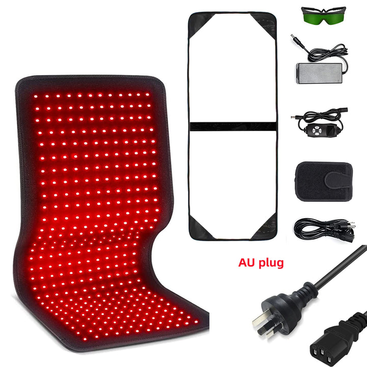 Premium Red & Infrared Therapy Belt for Body Pain Relief & Slimming – 660nm/850nm Large LED Heating Pad with 360 LEDs, Wearable Wrap for Muscle Recovery, Joint Health, and Skin Rejuvenation