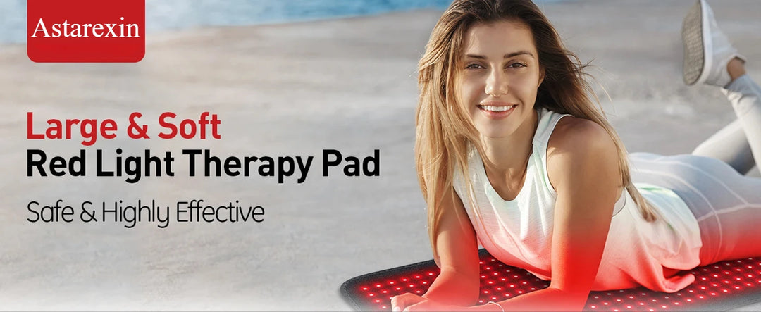 Premium Red Light Therapy Heating Pad – 660nm and 850nm Infrared LED Mat for Back Waist and Body Relaxation
