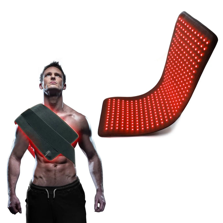 Premium Red Light Therapy Pad – 660nm and 850nm Infrared LED Lumbar Belt for Back Waist and Knee Support