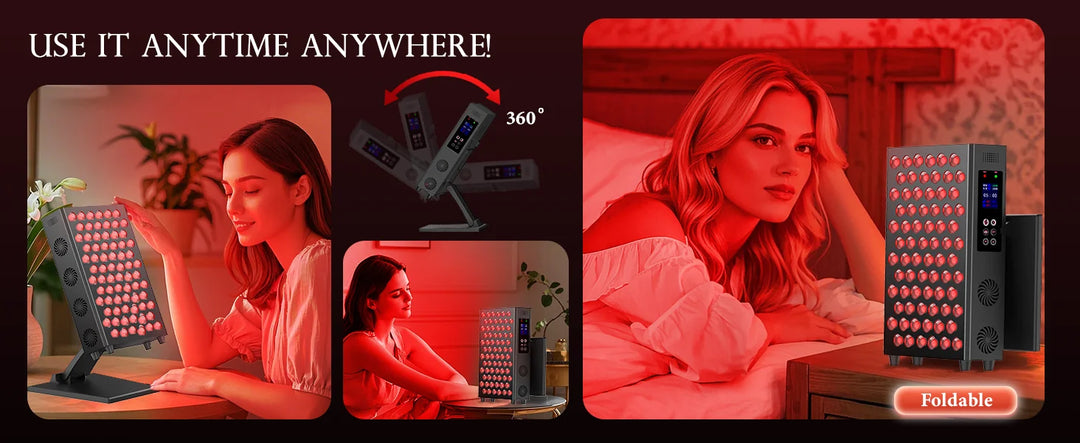 Premium Red Light Therapy Panel – 660nm and 850nm Infrared LED Beauty Lamp for Face and Body Home Use