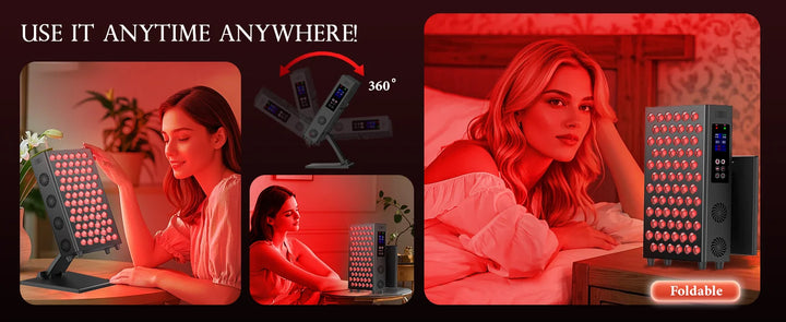 Premium Red Light Therapy Panel – 660nm and 850nm Infrared LED Beauty Lamp for Face and Body Home Use