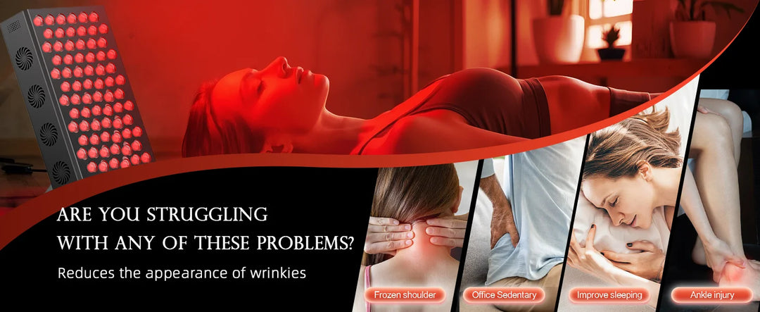 Premium Red Light Therapy Panel – 660nm and 850nm Infrared LED Beauty Lamp for Face and Body Home Use