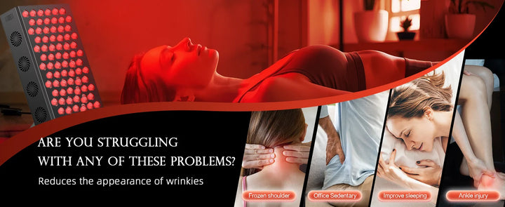 Premium Red Light Therapy Panel – 660nm and 850nm Infrared LED Beauty Lamp for Face and Body Home Use