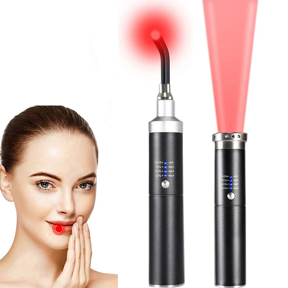 Premium Red and Infrared Light Therapy Wand – Multi Wavelength LED Device for Facial and Body Care