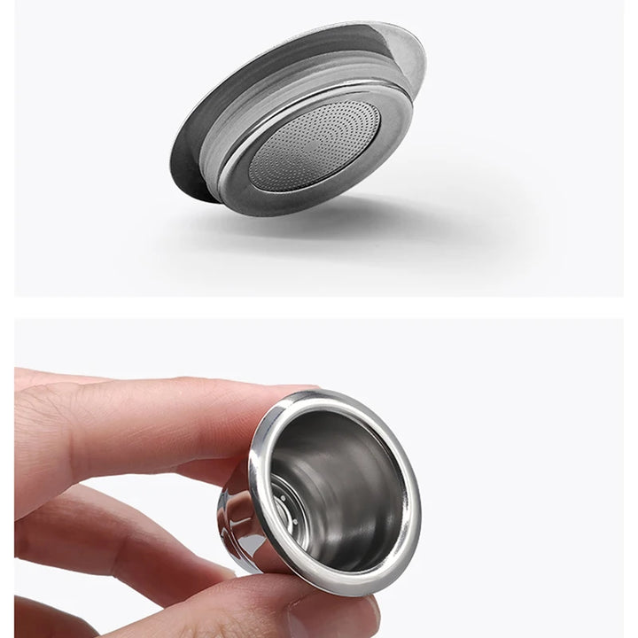Premium Refillable Stainless Steel Coffee Capsules – Reusable Nespresso® Compatible Coffee Filters with Basket Design, Eco-Friendly Barista Tool