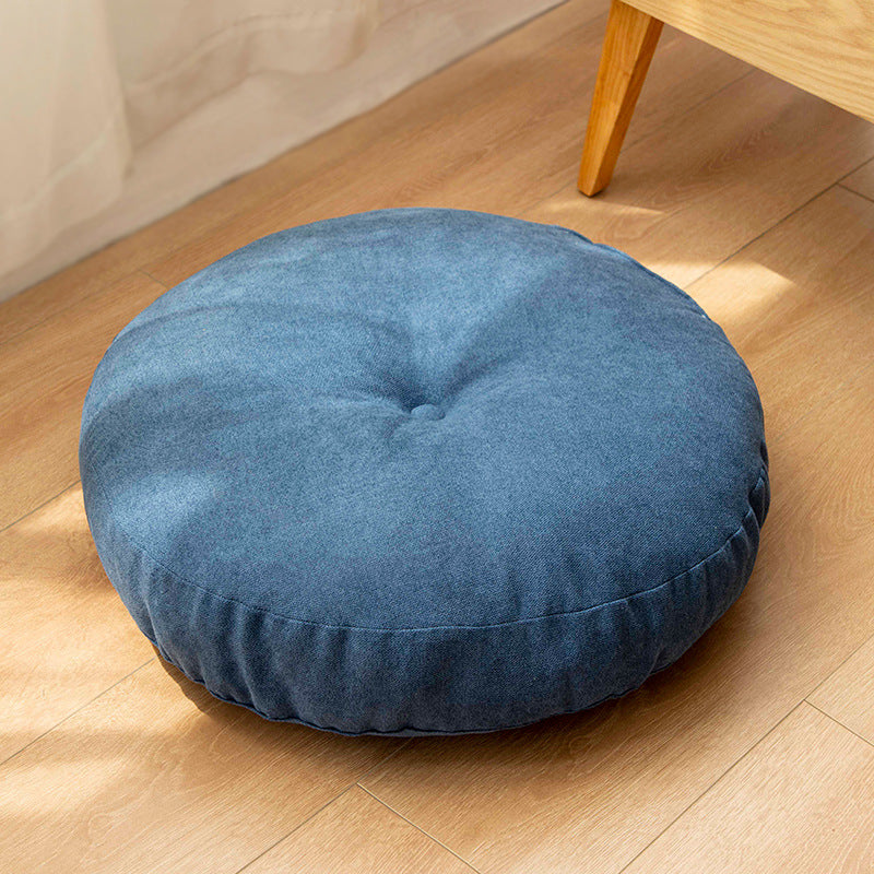 Premium Round Floor Seat Cushion – Soft Tatami Meditation & Yoga Pad – Breathable Cotton & Linen, Comfortable for Sitting Long Hours – Ideal for Living Room, Office, & Travel
