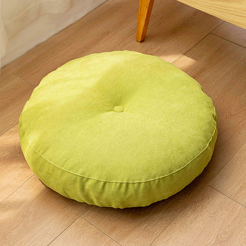 Premium Round Floor Seat Cushion – Soft Tatami Meditation & Yoga Pad – Breathable Cotton & Linen, Comfortable for Sitting Long Hours – Ideal for Living Room, Office, & Travel