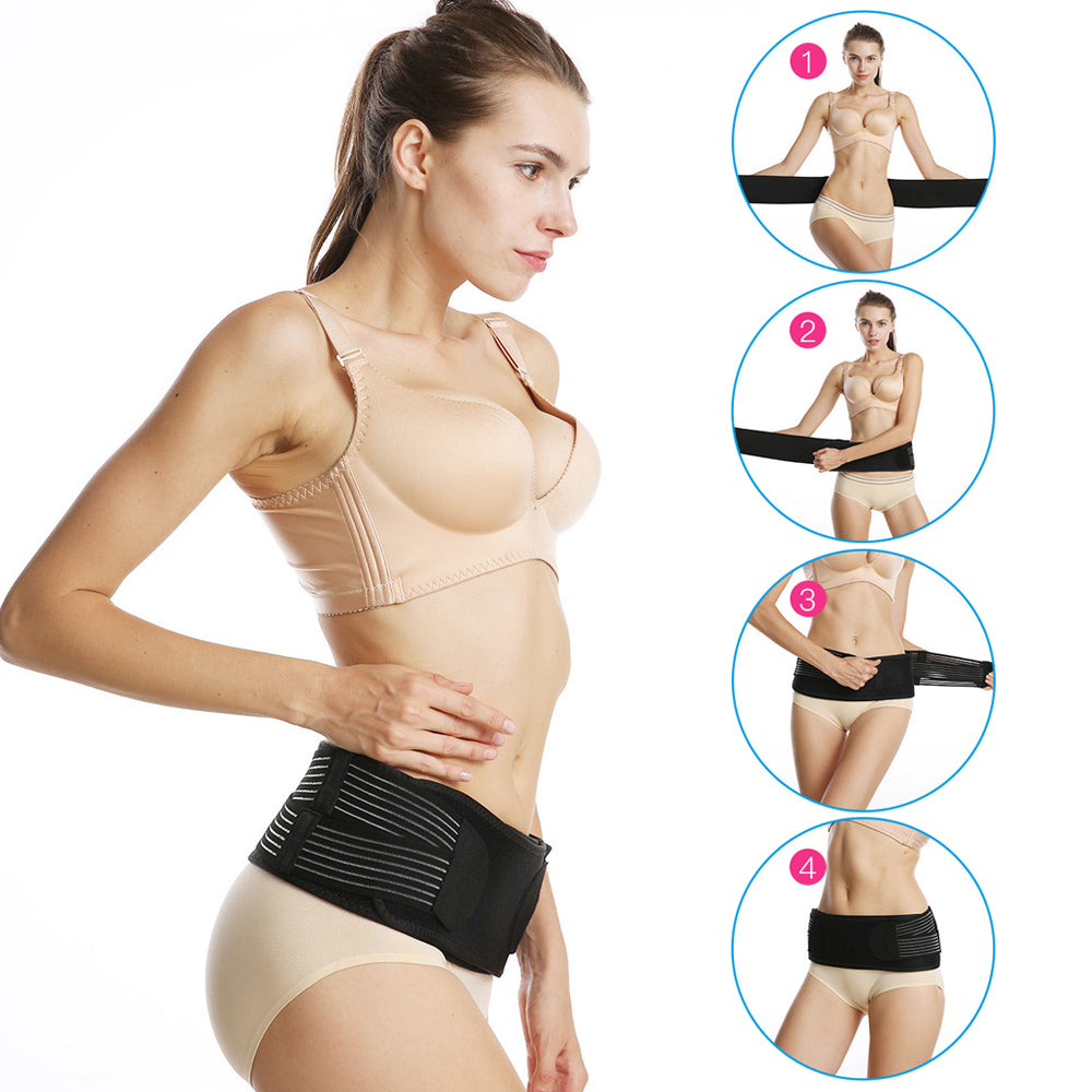 Premium Sacroiliac Hip Brace for Lower Back Pain Relief | Adjustable Si Belt for Sciatic Nerve, Pelvic, Lumbar, and Hip Support (76-114cm/30-45in)