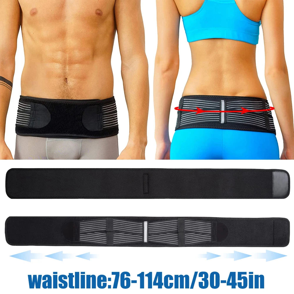 Premium Sacroiliac Hip Brace for Lower Back Pain Relief | Adjustable Si Belt for Sciatic Nerve, Pelvic, Lumbar, and Hip Support (76-114cm/30-45in)
