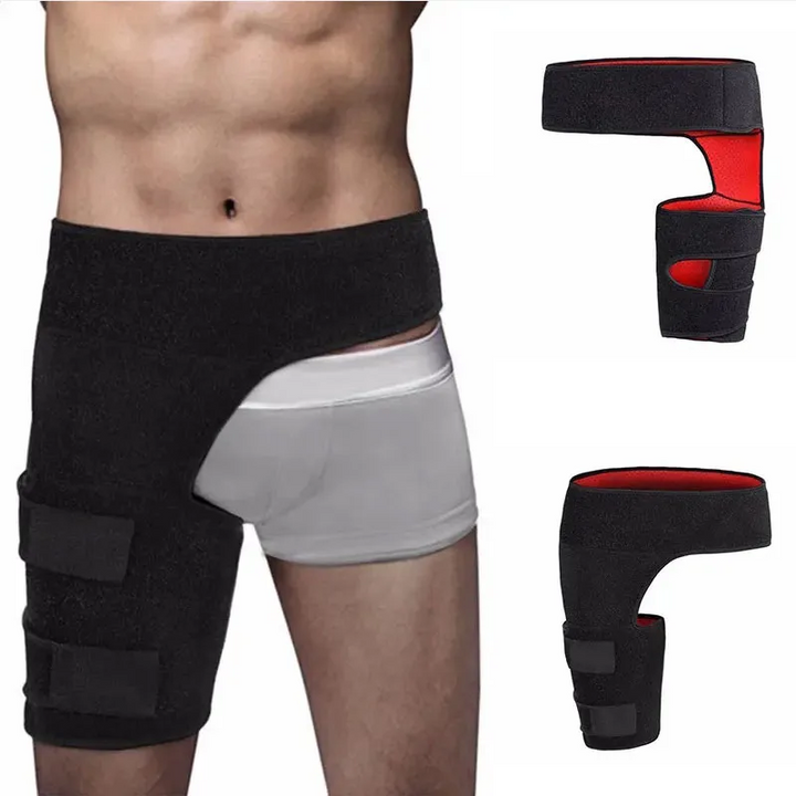 Premium Sciatica Nerve Pain Relief Compression Brace - Adjustable Groin & Thigh Support, Neoprene Warmth for Arthritis, Injury Recovery, Leg Protection