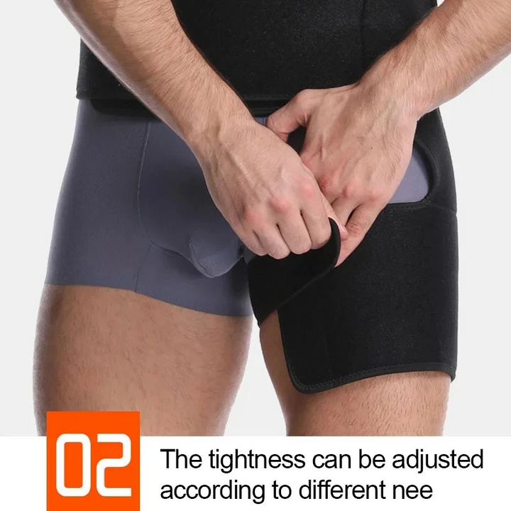 Premium Sciatica Nerve Pain Relief Compression Brace - Adjustable Groin & Thigh Support, Neoprene Warmth for Arthritis, Injury Recovery, Leg Protection