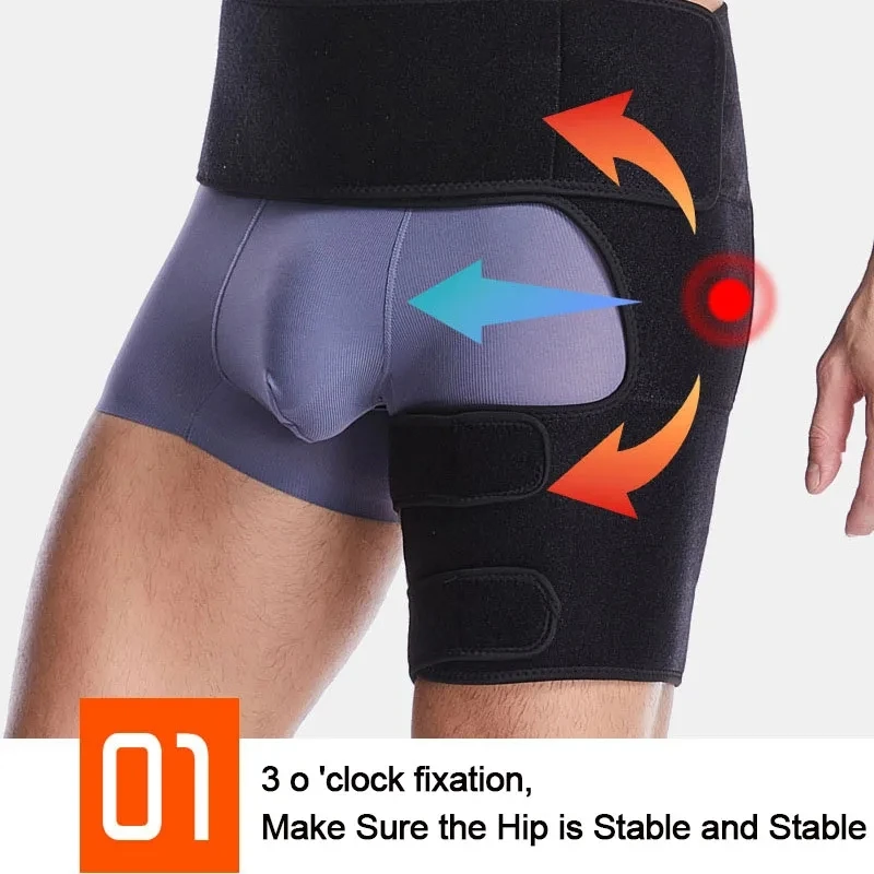 Premium Sciatica Nerve Pain Relief Compression Brace - Adjustable Groin & Thigh Support, Neoprene Warmth for Arthritis, Injury Recovery, Leg Protection