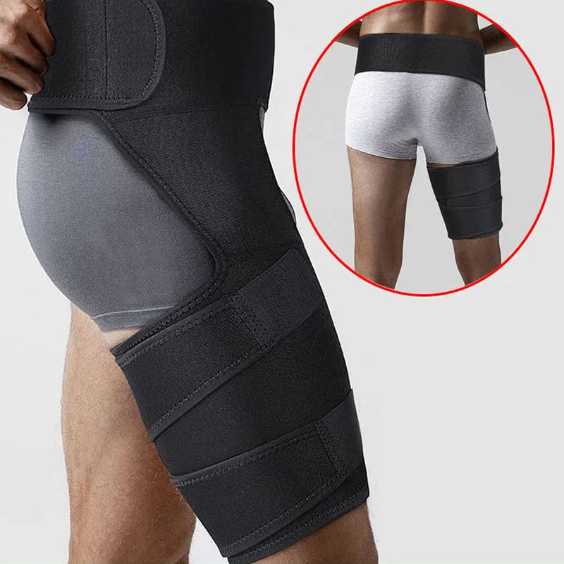 Premium Sciatica Nerve Pain Relief Compression Brace - Adjustable Groin & Thigh Support, Neoprene Warmth for Arthritis, Injury Recovery, Leg Protection