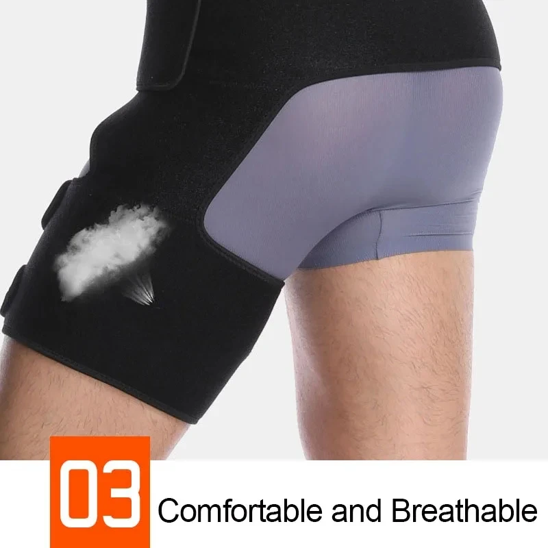Premium Sciatica Nerve Pain Relief Compression Brace - Adjustable Groin & Thigh Support, Neoprene Warmth for Arthritis, Injury Recovery, Leg Protection