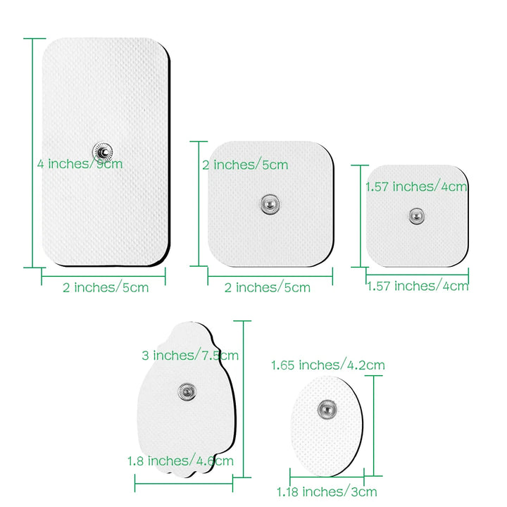 Premium Self-Adhesive Electrode Pads – Reusable Conductive Gel Pads for EMS & TENS Electric Massagers (3.5mm Connector)