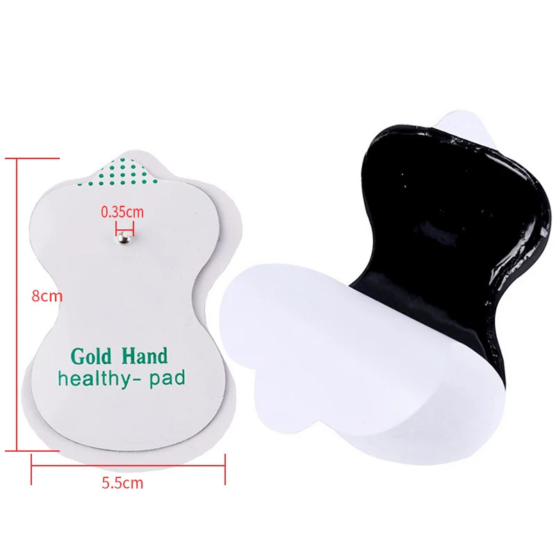 Premium Self-Adhesive Electrode Pads – Reusable Conductive Gel Pads for EMS & TENS Electric Massagers (3.5mm Connector)